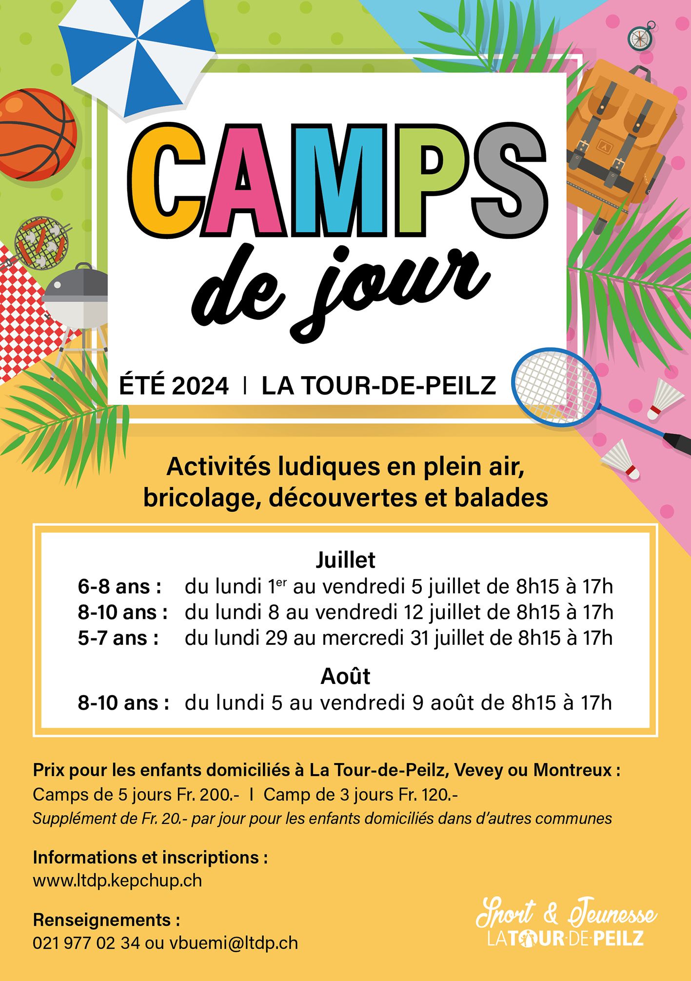 Camps de jour · 8 à 10 ans