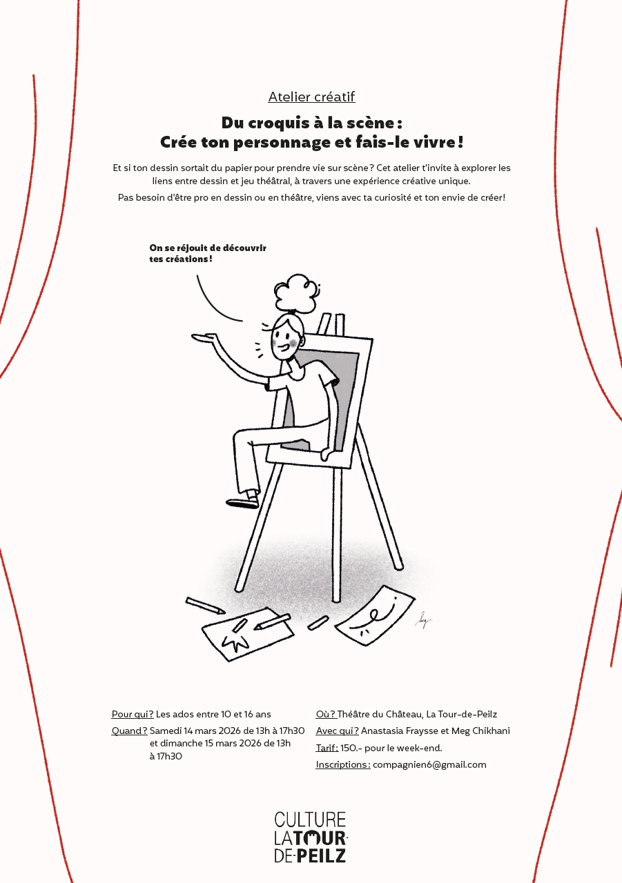 Atelier créatif du croquis à la scène