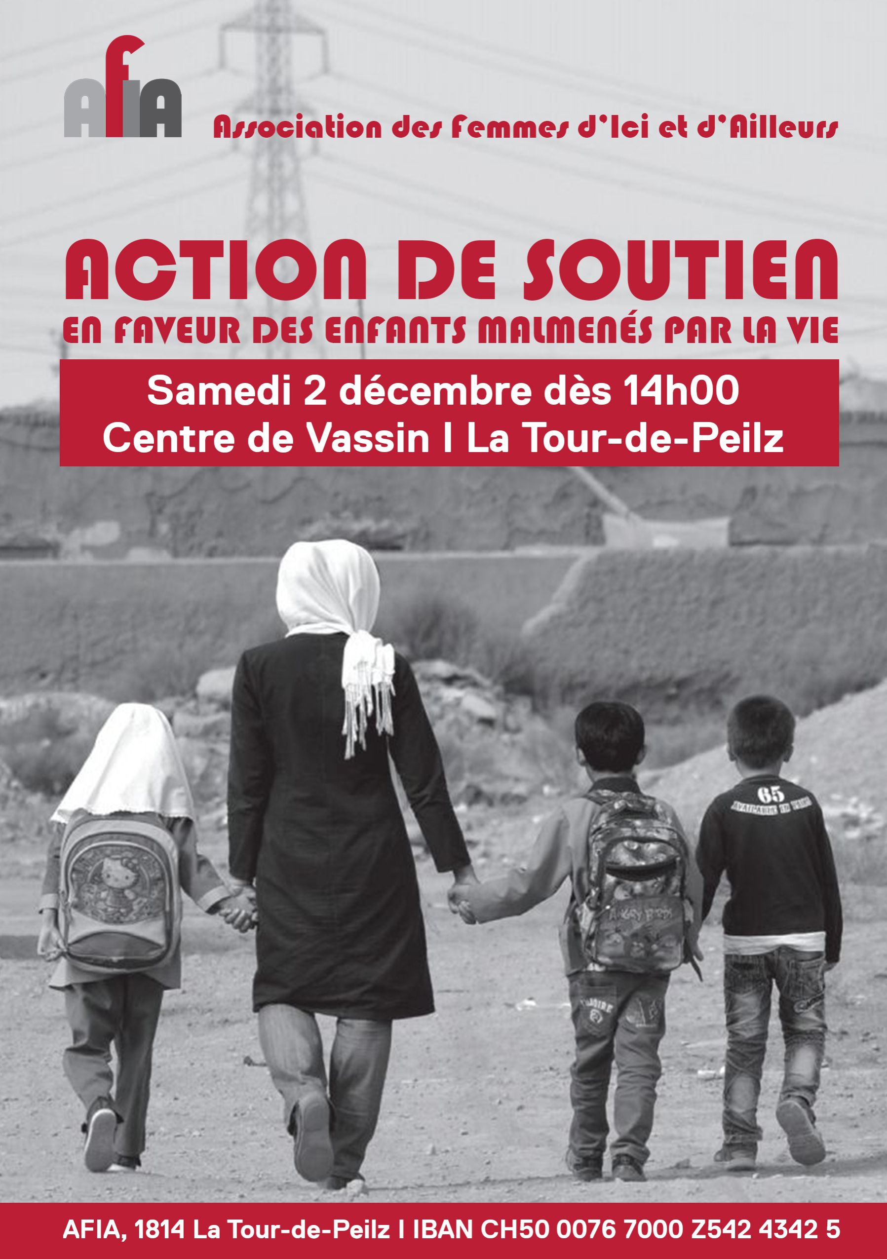 Action de soutien en faveur des enfants malmenés par la vie