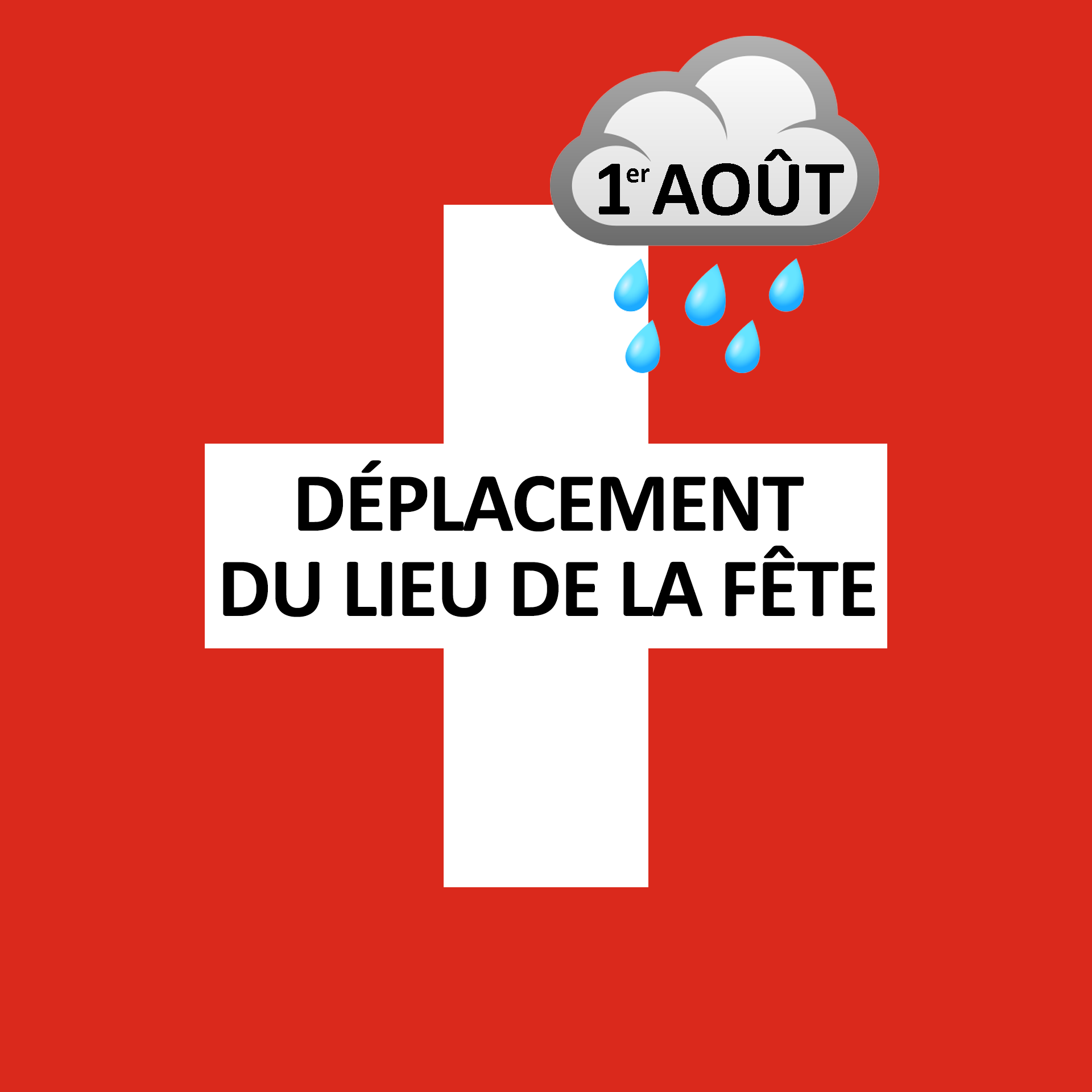 FÊTE NATIONALE À LA PLACE DE LA POTEYLAZ