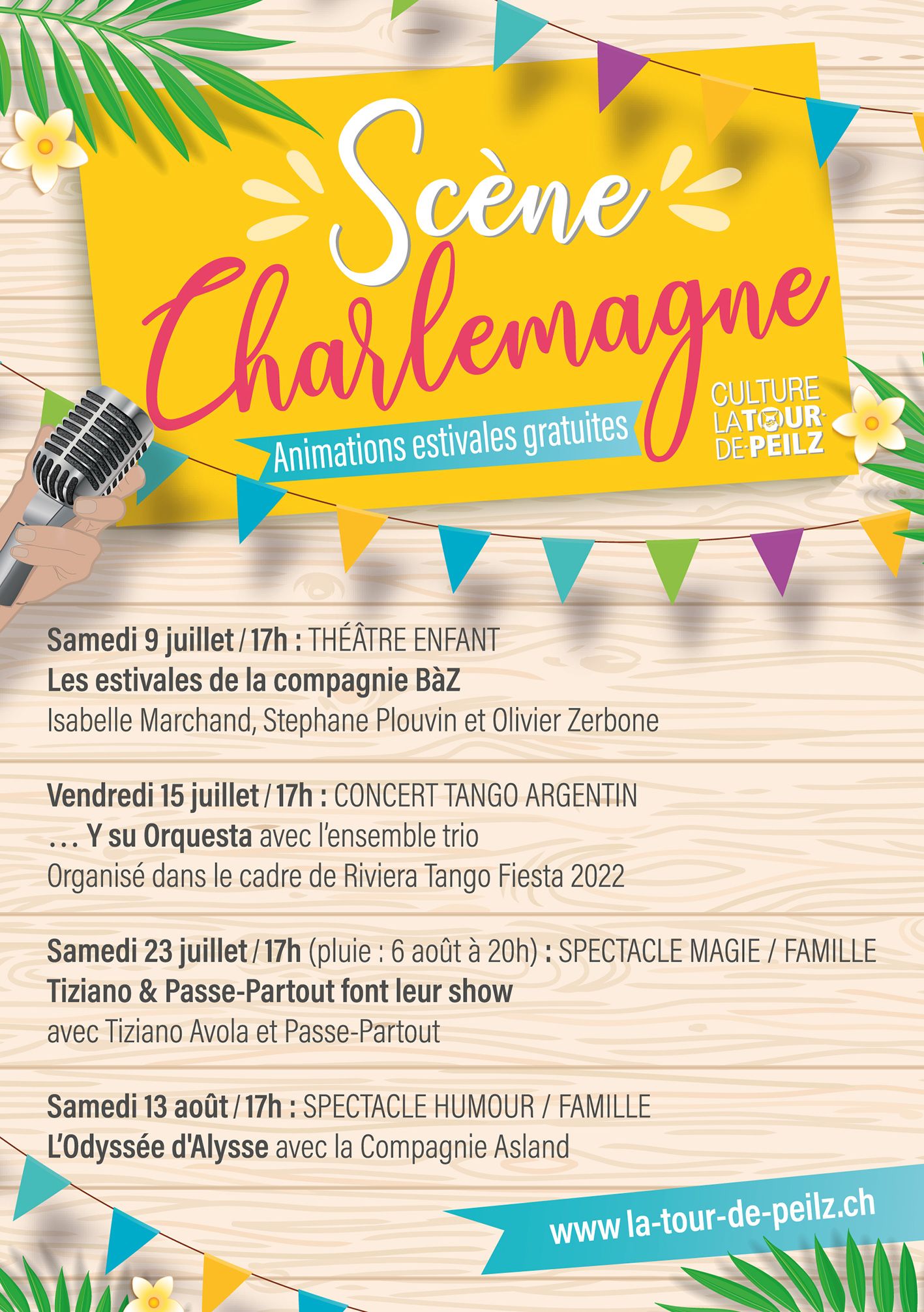 SCÈNE CHARLEMAGNE - Animations estivales gratuites