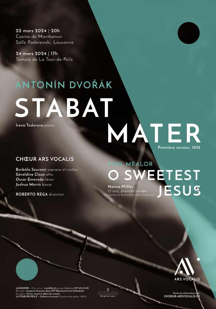 Concert “Stabat Mater”, Antonín Dvořák et “Crucifixus” (3e mvt.), Paul Mealor