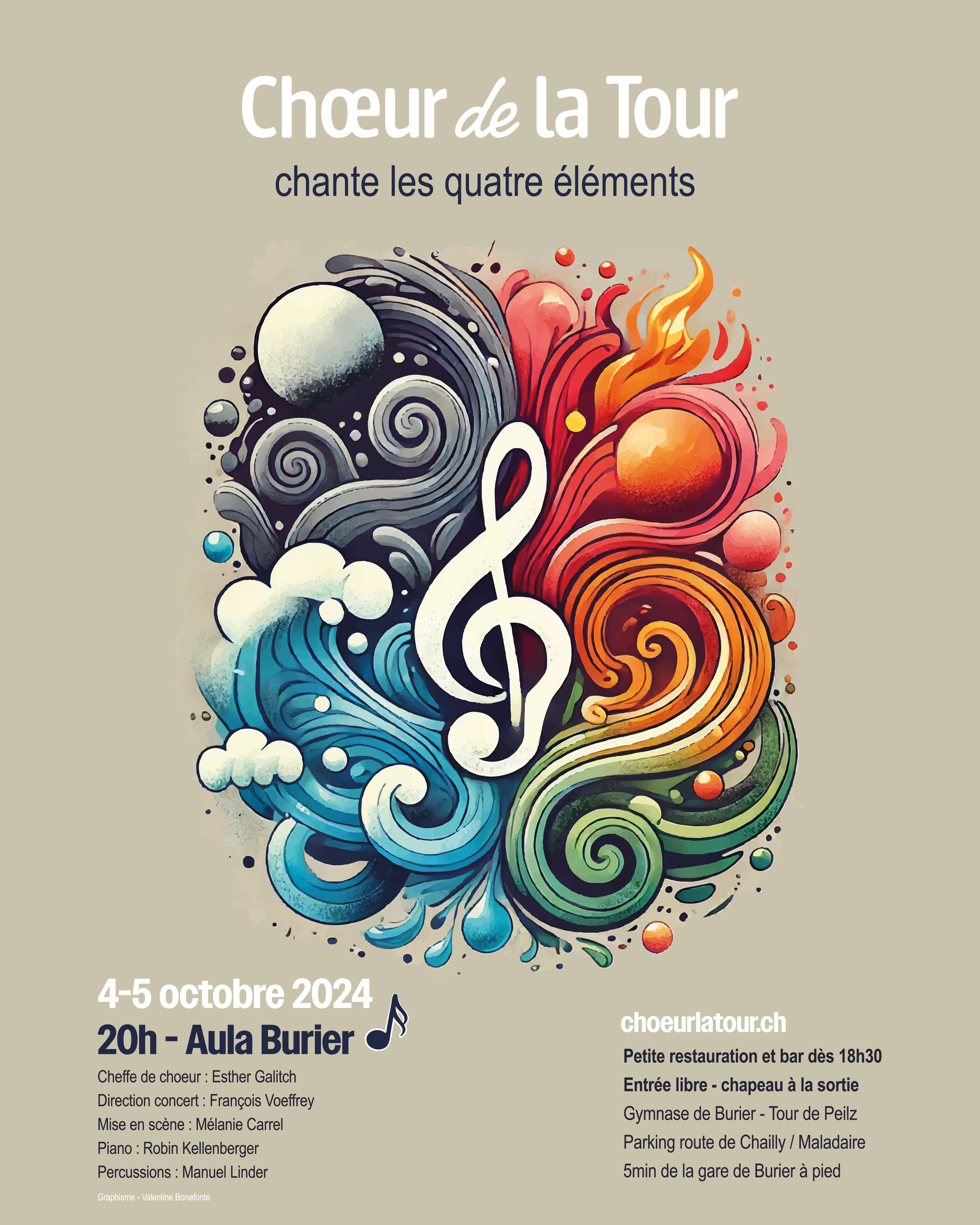 Le Chœur de La Tour chante les quatre éléments