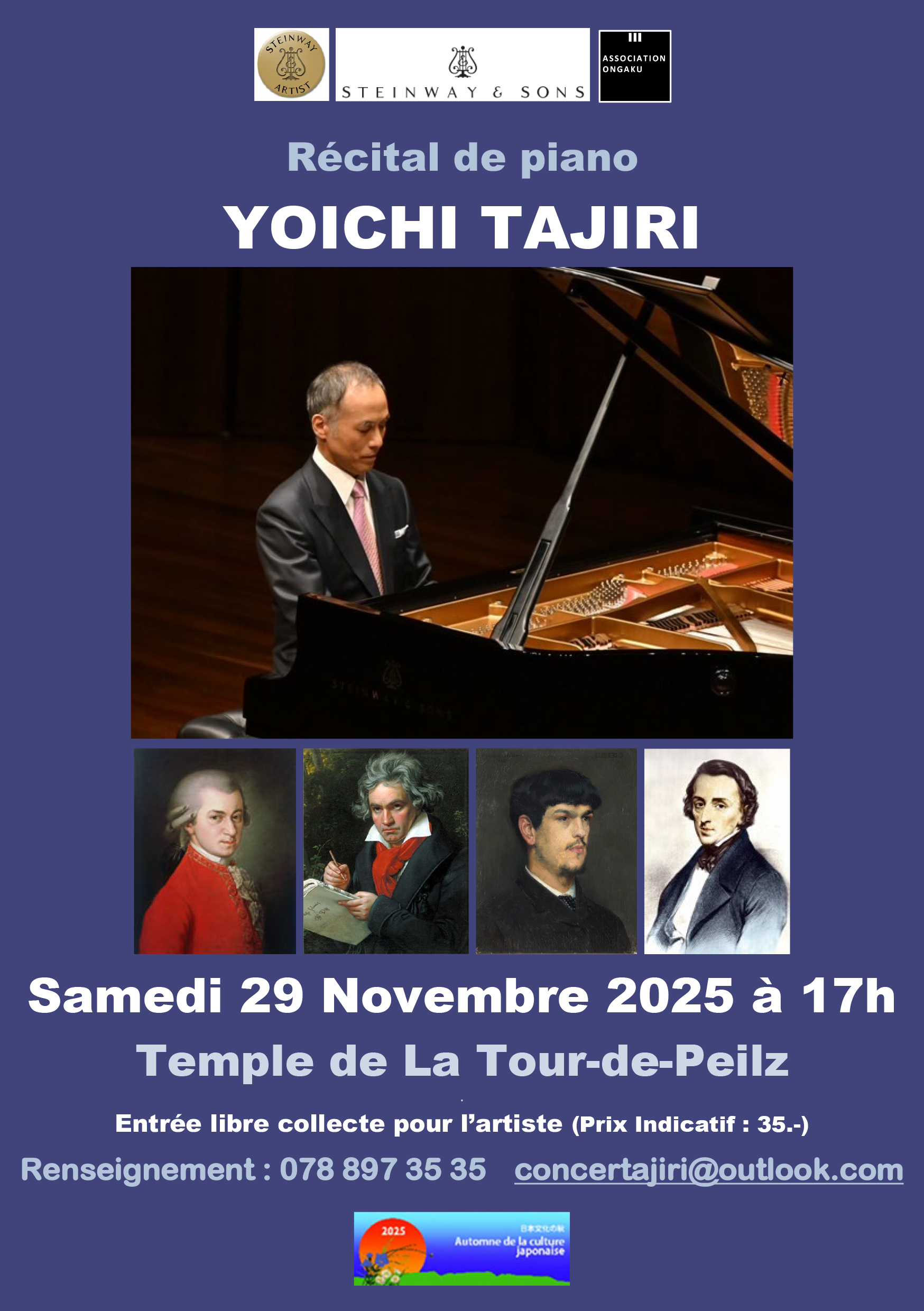 Récital de piano de Yoichi Tajiri