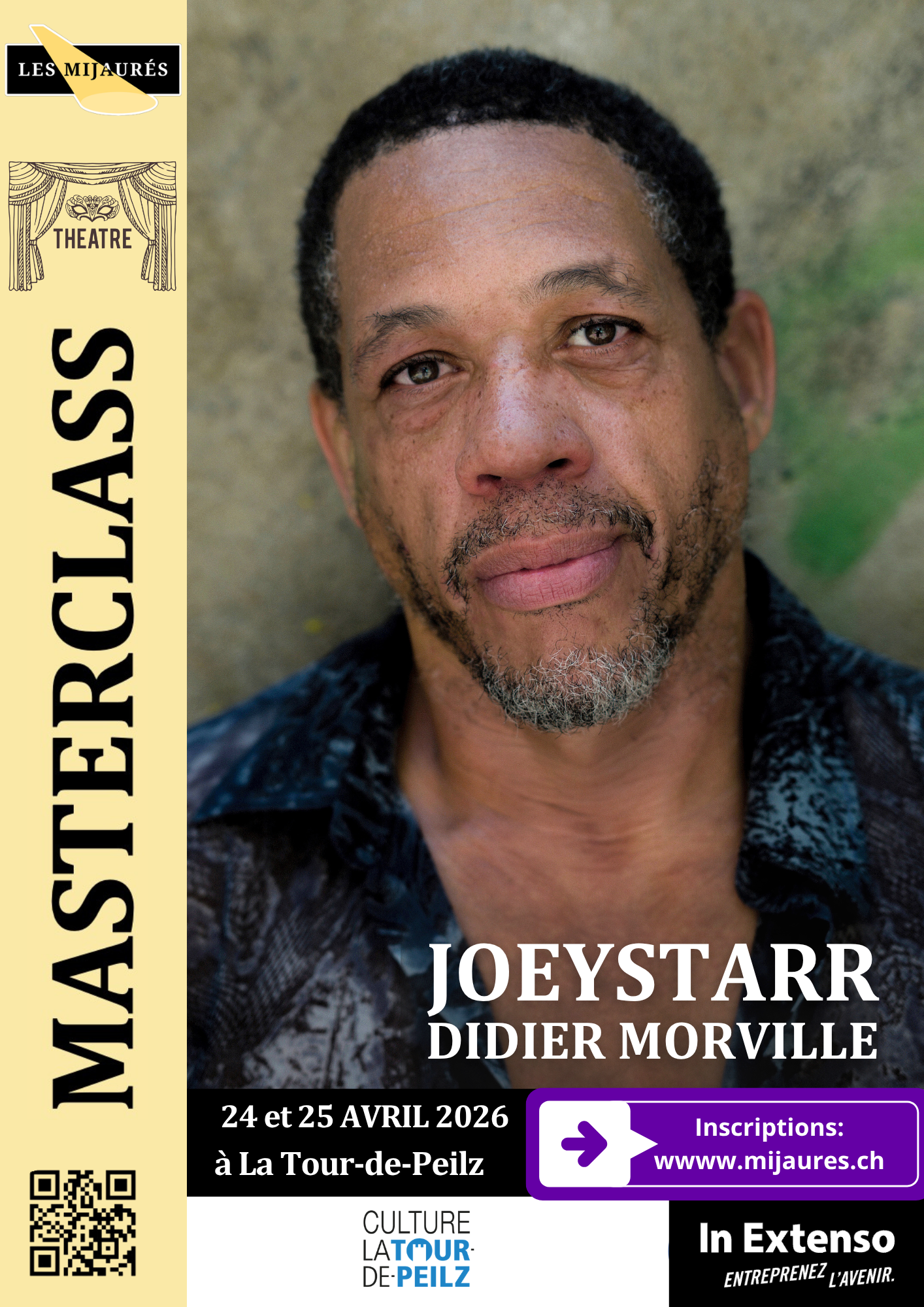 Masterclass de théâtre avec Joeystarr