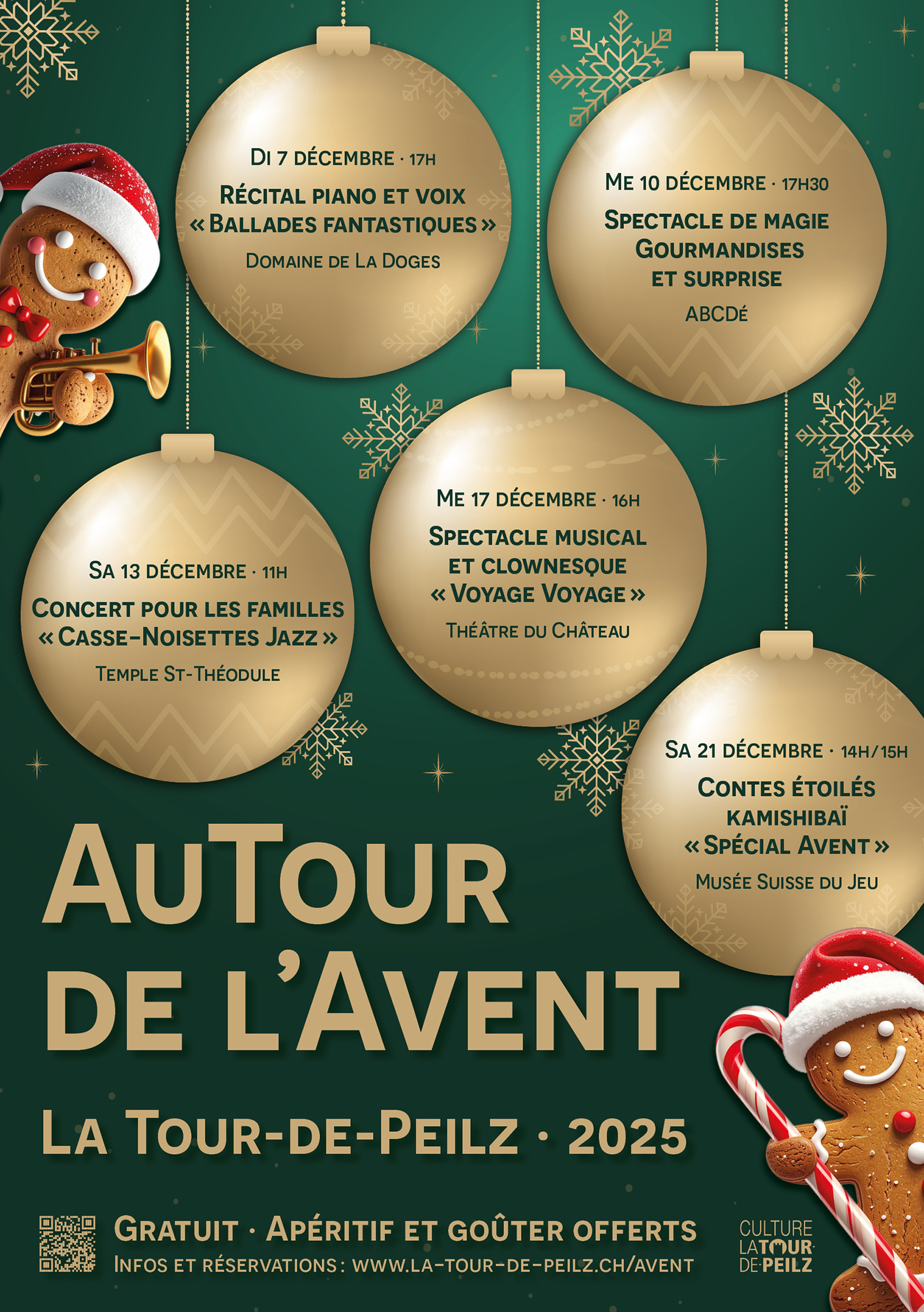 AuTour de l’Avent : des spectacles offerts en décembre
