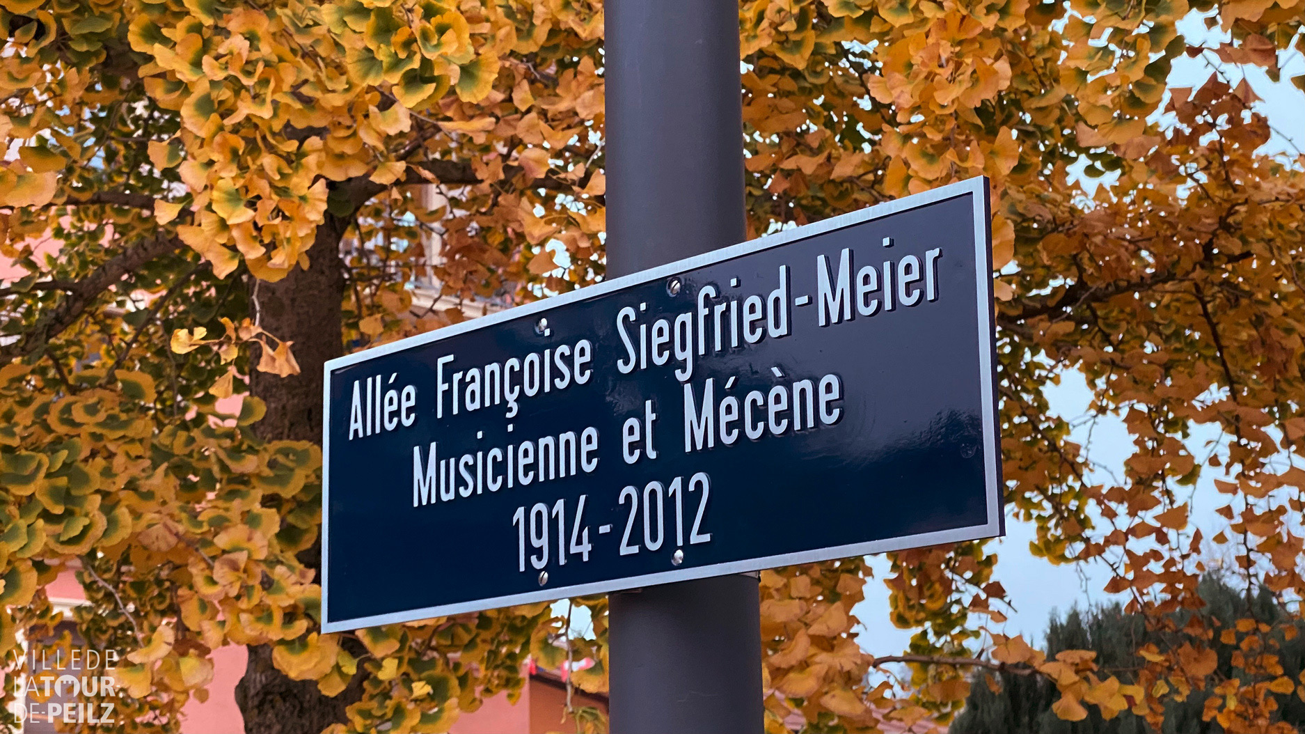 Inauguration de l’allée Françoise Siegfried-Meier